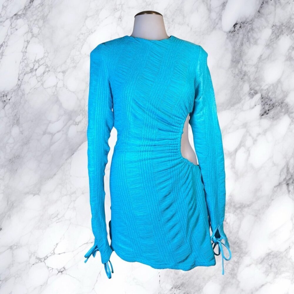 Superdown Filippa Ruched Mini Dress Blue - Picture 2 of 12
